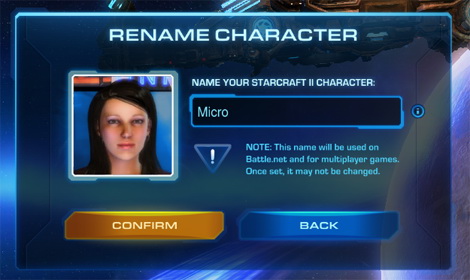 Rename character is sc2